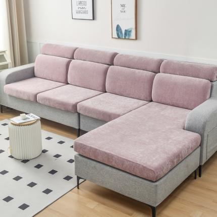 91家纺网 家纺一手货源 找家纺 千彤 2023新款常规款雪尼尔沙发笠系列 香芋紫