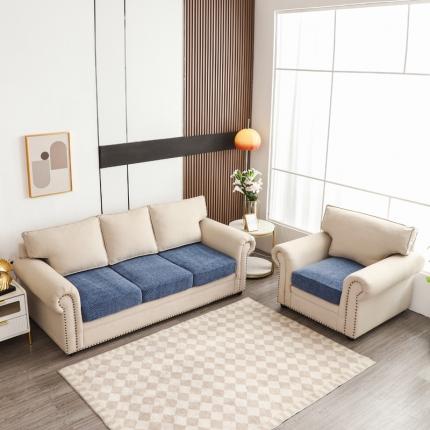 91家纺网 家纺一手货源 找家纺 总兴妮雅家纺 2023新款雪尼尔坐垫套沙发笠弹力全包冬季加厚沙发坐垫套