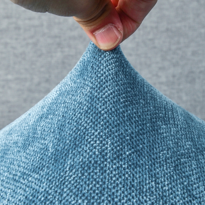 91家纺网 家纺一手货源 找家纺 千彤 2023新款常规款雪尼尔沙发笠系列 宁静蓝