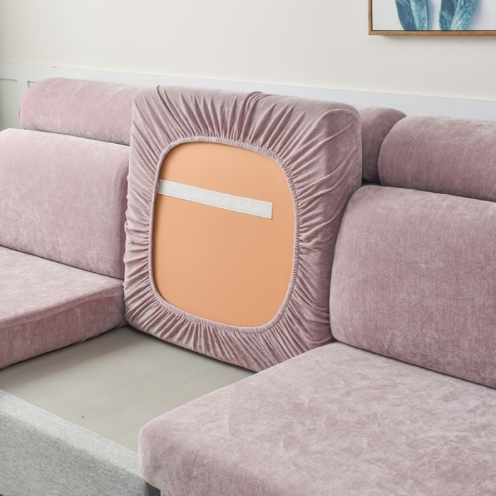 91家纺网 家纺一手货源 找家纺 千彤 2023新款常规款雪尼尔沙发笠系列 香芋紫