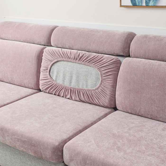 91家纺网 家纺一手货源 找家纺 千彤 2023新款常规款雪尼尔沙发笠系列 香芋紫