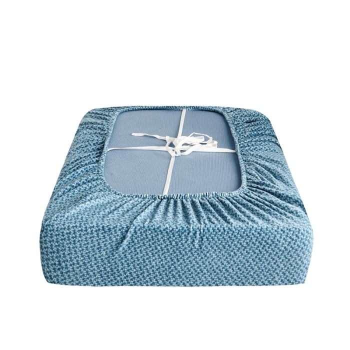 91家纺网 家纺一手货源 找家纺 兴妮雅家纺 2023新款雪尼尔坐垫套沙发笠弹力全包冬季加厚沙发坐垫套 湖蓝