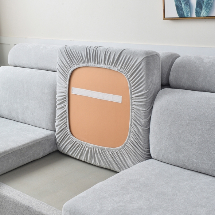 91家纺网 家纺一手货源 找家纺 千彤 2023新款常规款雪尼尔沙发笠系列 银灰色