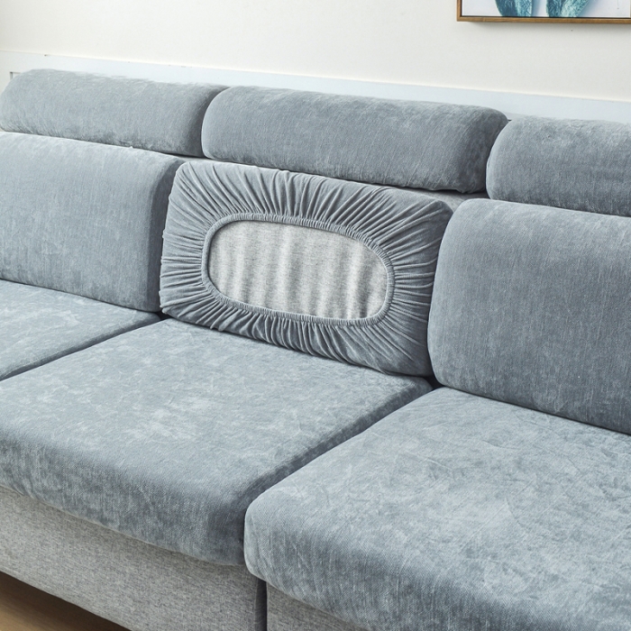 91家纺网 家纺一手货源 找家纺 千彤 2023新款常规款雪尼尔沙发笠系列 中性灰