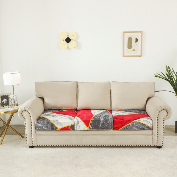 91家纺网 家纺一手货源 找家纺 兴妮雅家纺 2022新款四季款坐垫套 乐享生活-红