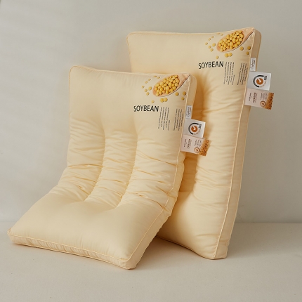 91家纺网 家纺一手货源 找家纺 （总）乐可 2023新款全棉大豆枕 枕头枕芯