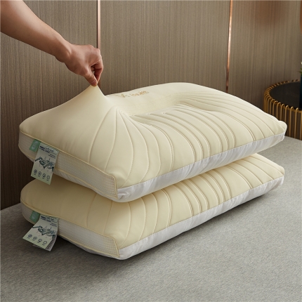 91家纺网 家纺一手货源 找家纺 （总）乐可 2023新款冰丝乳胶护颈枕 枕头枕芯