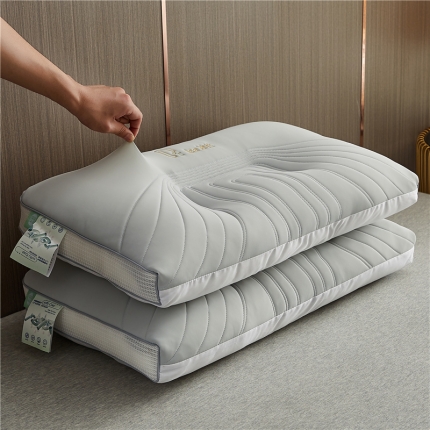 （总）乐可 2023新款冰丝乳胶护颈枕 枕头枕芯