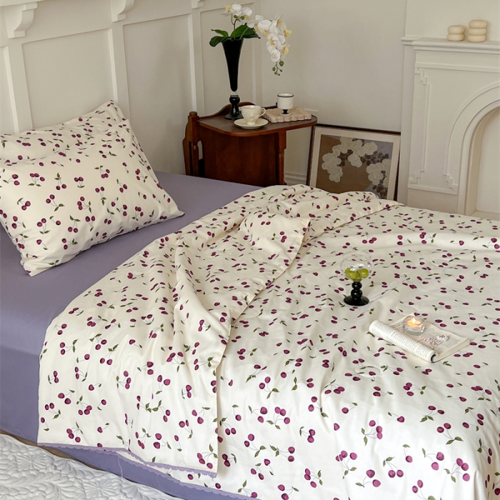 91家纺网 家纺一手货源 找家纺 （总）棉眠 2023新款全棉印花小碎花夏被