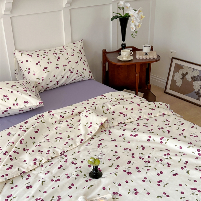 91家纺网 家纺一手货源 找家纺 （总）棉眠 2023新款全棉印花小碎花夏被