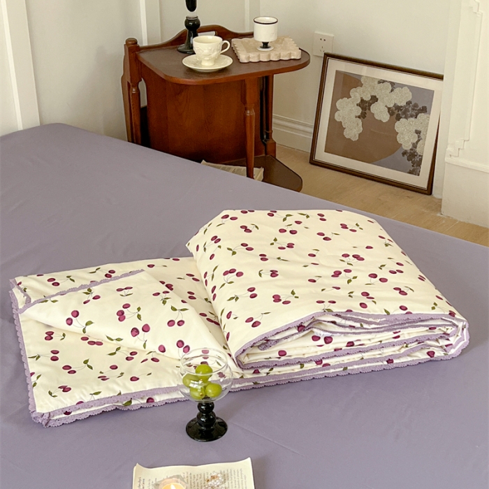 91家纺网 家纺一手货源 找家纺 （总）棉眠 2023新款全棉印花小碎花夏被