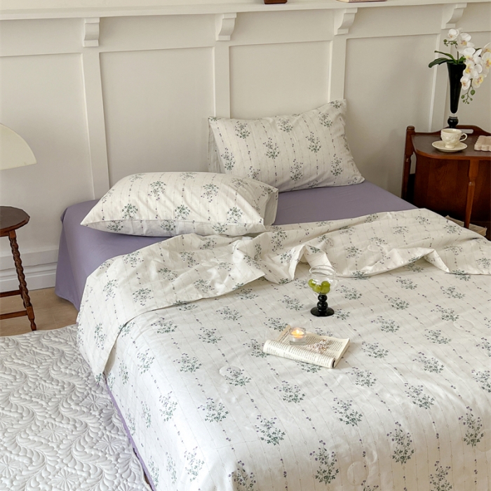 91家纺网 家纺一手货源 找家纺 棉眠 2023 全棉夏被 罗马假日夏被