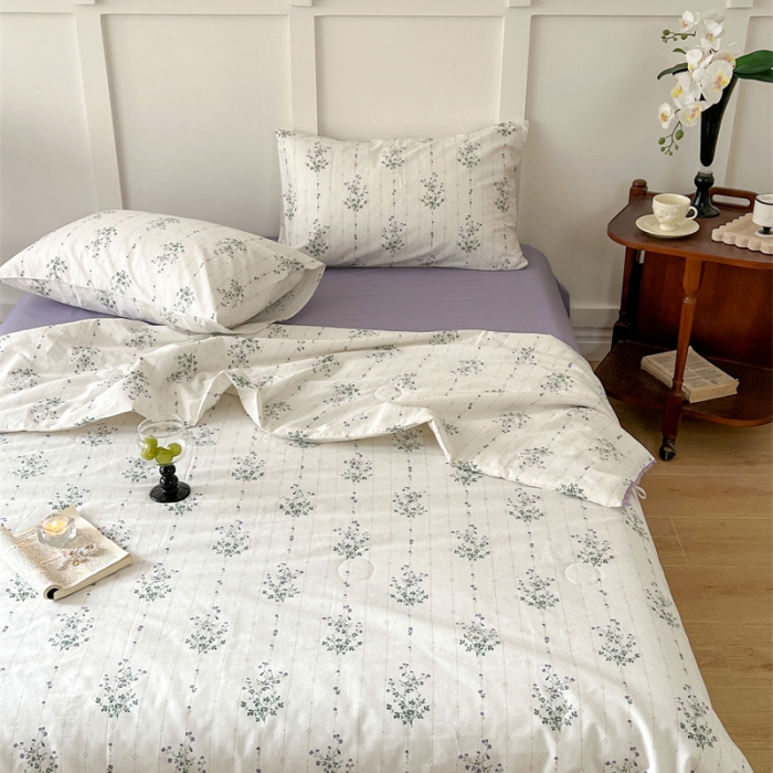 91家纺网 家纺一手货源 找家纺 棉眠 2023 全棉夏被 罗马假日夏被