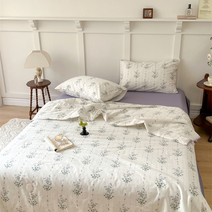 91家纺网 家纺一手货源 找家纺 棉眠 2023 全棉夏被 罗马假日夏被