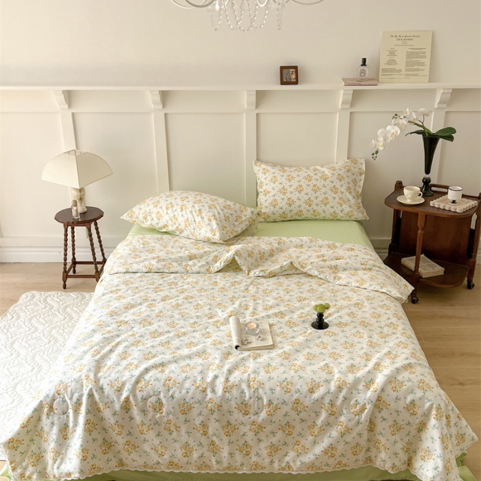 91家纺网 家纺一手货源 找家纺 棉眠 2023 全棉夏被 洋兰夏被