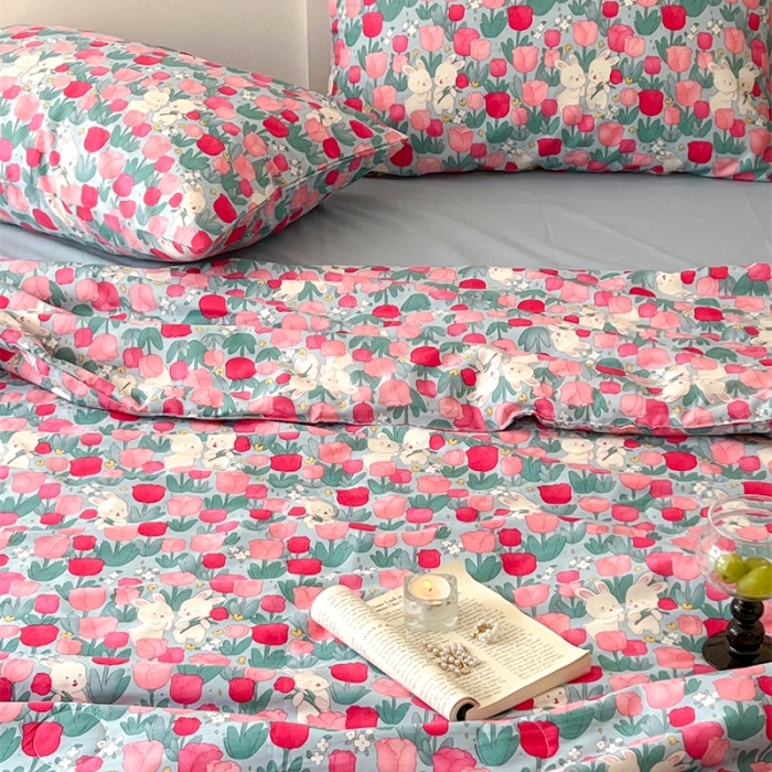 91家纺网 家纺一手货源 找家纺 棉眠 2023 全棉夏被 小桃夏被