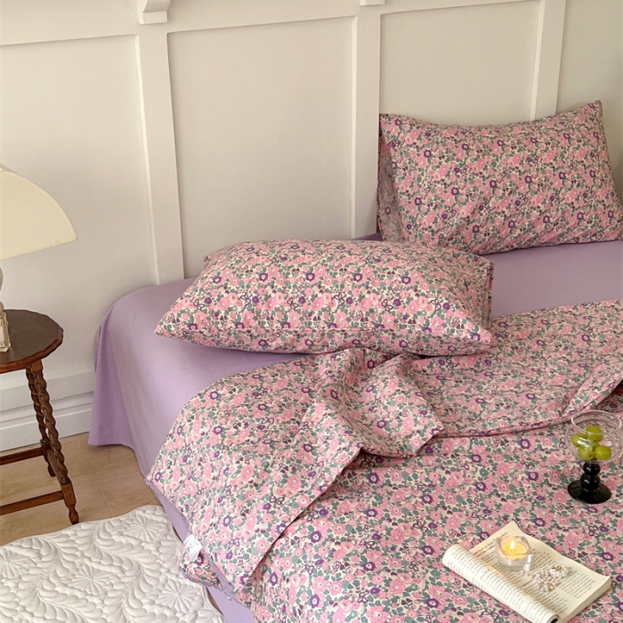 91家纺网 家纺一手货源 找家纺 棉眠 2023 全棉夏被 紫嫣夏被