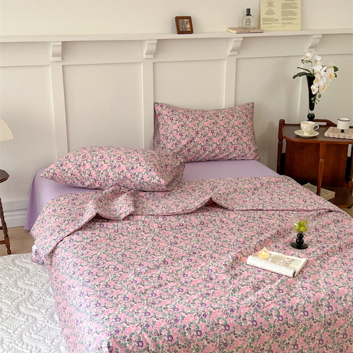 91家纺网 家纺一手货源 找家纺 棉眠 2023 全棉夏被 紫嫣夏被