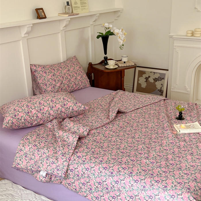 91家纺网 家纺一手货源 找家纺 棉眠 2023 全棉夏被 紫嫣夏被