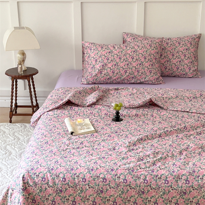 91家纺网 家纺一手货源 找家纺 棉眠 2023 全棉夏被 紫嫣夏被