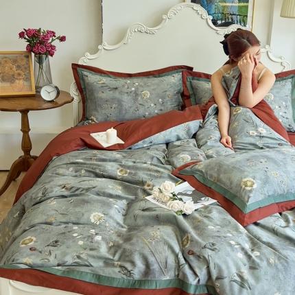 91家纺网 家纺一手货源 找家纺 总 由丽 2025新款数码印花四件套