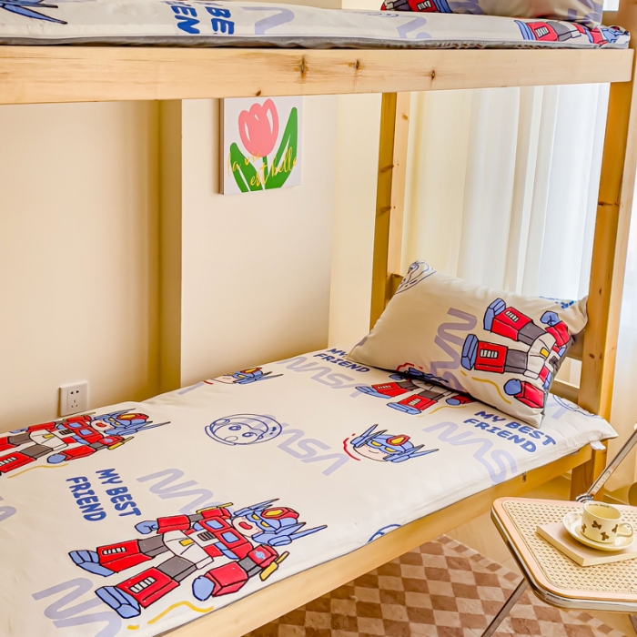 91家纺网 家纺一手货源 找家纺 金丝鸟 2023新款全棉加水晶绒棉加绒床垫套 变形战士