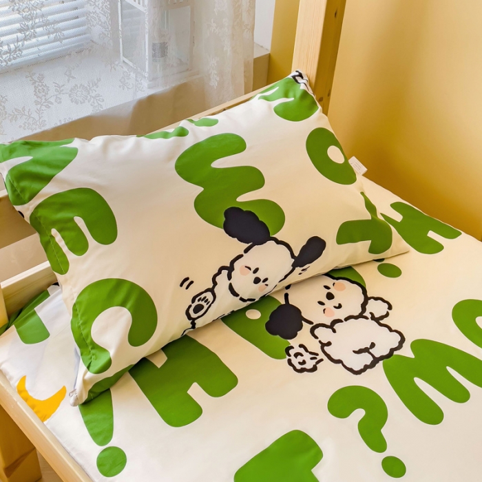 91家纺网 家纺一手货源 找家纺 金丝鸟 2023新款全棉加水晶绒棉加绒床垫套 乐乐狗