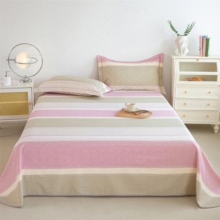 91家纺网 家纺一手货源 找家纺 总 首爱 2025新款原棉老粗布床单款凉席三件套