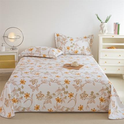 91家纺网 家纺一手货源 找家纺 总 首爱 2025新款原棉老粗布床单款凉席三件套