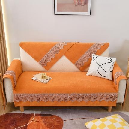 91家纺网 家纺一手货源 找家纺 （总）启博家纺 2023新款雪尼尔纯色防滑沙发垫沙发巾