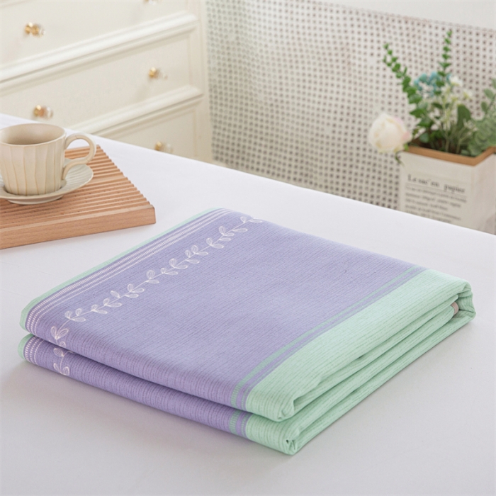 91家纺网 家纺一手货源 找家纺 首爱 2025新款原棉老粗布床单款三件套 简约条