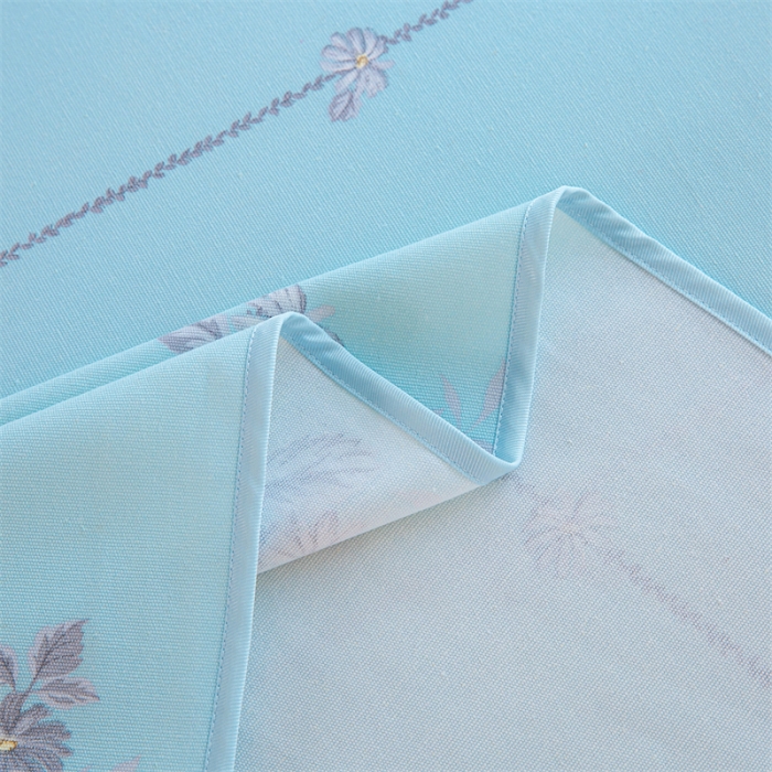 91家纺网 家纺一手货源 找家纺 首爱 2025新款原棉老粗布床单款三件套 悠然绽放—蓝