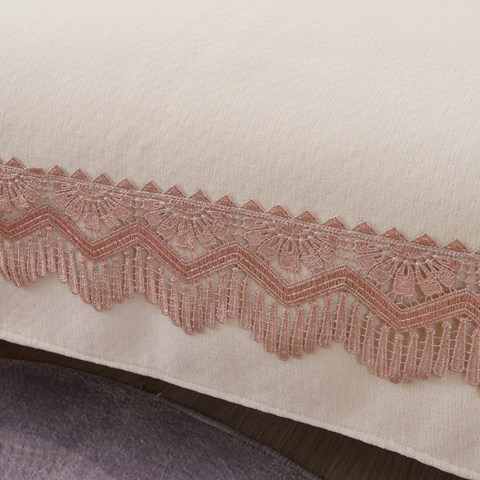 91家纺网 家纺一手货源 找家纺 启博家纺 2023新款雪尼尔纯色防滑沙发垫沙发巾 奶油白