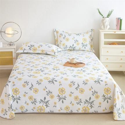 91家纺网 家纺一手货源 找家纺 总 棉乐町 2025新款原棉老粗布床单款三件套