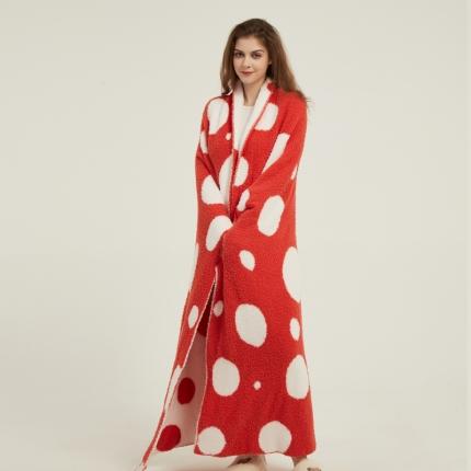 91家纺网 家纺一手货源 找家纺 暖绵绵 2025新款斯利波盖毯 红色