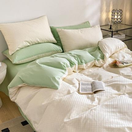 91家纺网 家纺一手货源 找家纺 （总）涵宸家纺 2023新款全棉提花菲比系列四件套