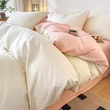 91家纺网 家纺一手货源 找家纺 （总）涵宸家纺 2023新款全棉提花菲比系列四件套