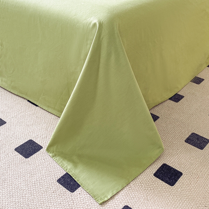 91家纺网 家纺一手货源 找家纺 涵宸家纺 2023新款全棉提花菲比系列四件套 菲比-富贵绿