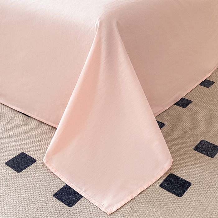 91家纺网 家纺一手货源 找家纺 涵宸家纺 2023新款全棉提花菲比系列四件套 菲比-玫瑰粉