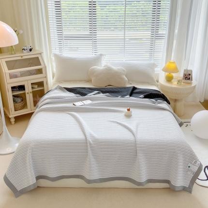 91家纺网 家纺一手货源 找家纺 （总）柏薇 2024新款三层纱A类针织夏凉被/盖毯