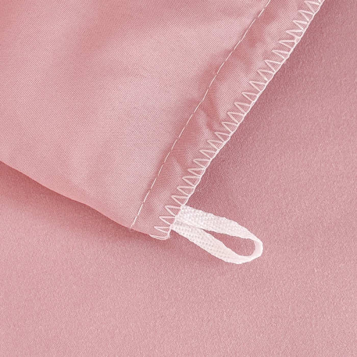 91家纺网 家纺一手货源 找家纺 金米诺 2024新款韩版花边水洗磨毛床裙四件套 豆沙