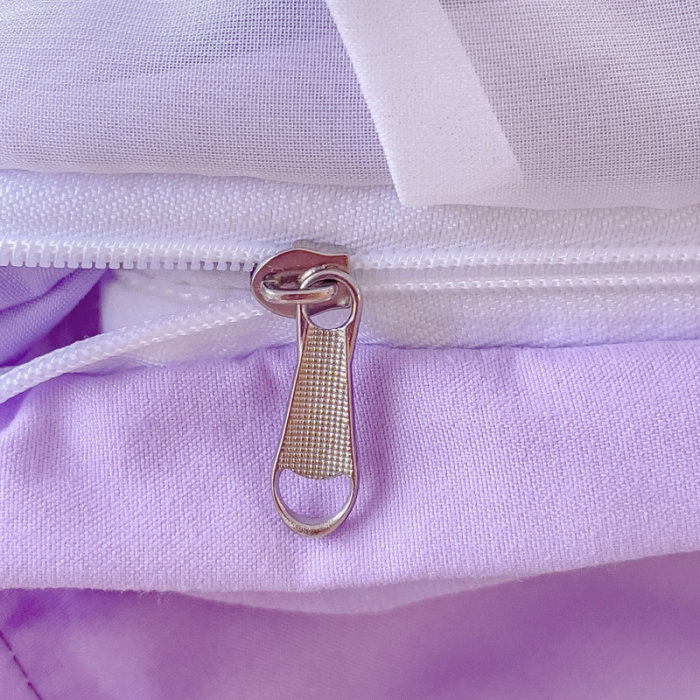 91家纺网 家纺一手货源 找家纺 金米诺 2024新款韩版花边水洗磨毛床裙四件套 香芋紫