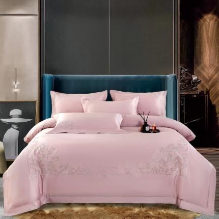 91家纺网 家纺一手货源 找家纺 （总）OL家纺 2023新款100支双股刺绣床单三件套床盖夹棉四件套