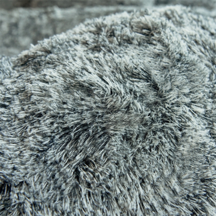 91家纺网 家纺一手货源 找家纺 品尚嘉家纺2025新款扎染水貂绒四件套长毛绒保暖套件 黑色磨白