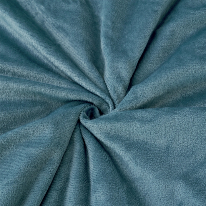 91家纺网 家纺一手货源 找家纺 品尚嘉2025水貂绒毛毯长毛绒法莱绒双层跨境外贸毯子 雾蓝