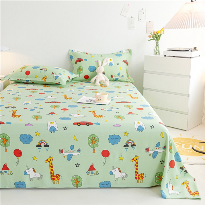 91家纺网 家纺一手货源 找家纺 首爱 2025新款竹纤维凉席三件套 动物派对