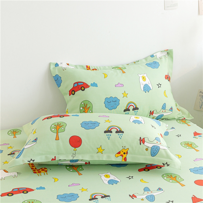 91家纺网 家纺一手货源 找家纺 首爱 2025新款竹纤维凉席三件套 动物派对