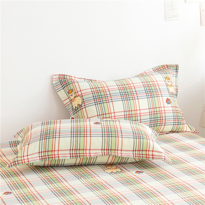 91家纺网 家纺一手货源 找家纺 首爱 2025新款竹纤维凉席三件套 欢乐羊-绿