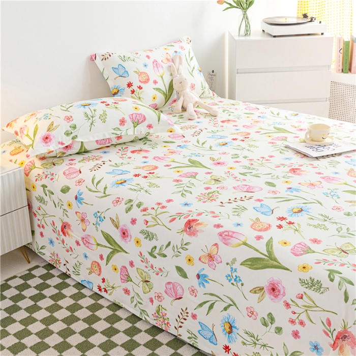 91家纺网 家纺一手货源 找家纺 首爱 2025新款竹纤维凉席三件套 微醺