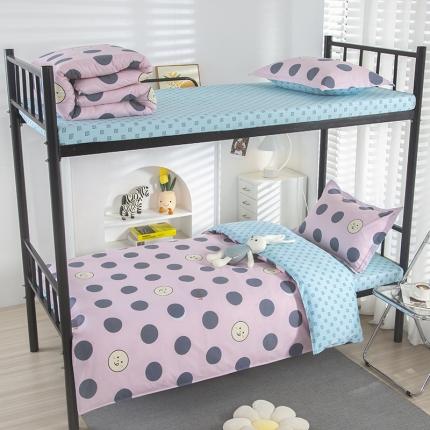 91家纺网 家纺一手货源 找家纺 乐旗 2023新款13372全棉三件套 波点